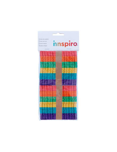 BOLSA 100 PALOS INNSPIRO MADERA CON RANURAS 114x10mm