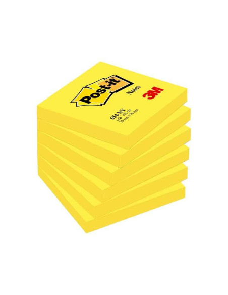 PACK 6 BLOCS NOTAS POST-IT 76x76mm