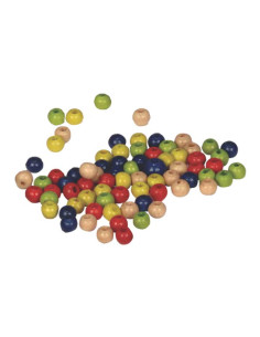 BOTE 142 ABALORIOS NIEFENVER DE MADERA 6mm