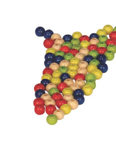 BOTE 110 ABALORIOS NIEFENVER DE MADERA 8mm