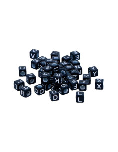 BOLSA 300 ABALORIOS EN CUBO INNSPIRO ABECEDARIO 6x6mm