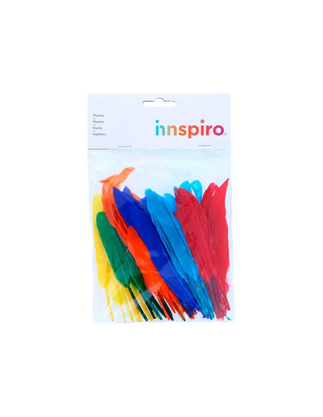BOLSA 60 PLUMAS INDIO INNSPIRO 140mm SURTIDAS