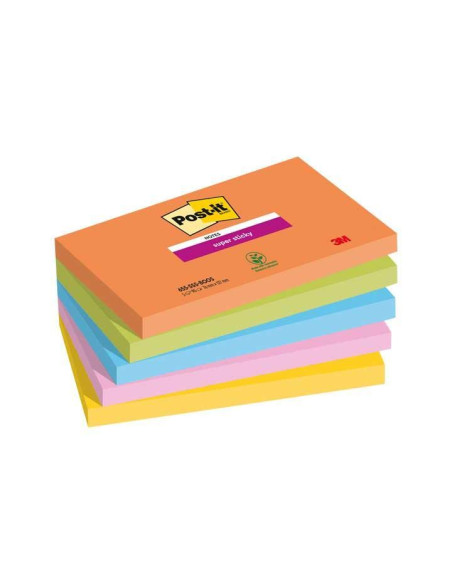 PACK 5 BLOCS NOTAS POST-IT BOOST 76x127mm