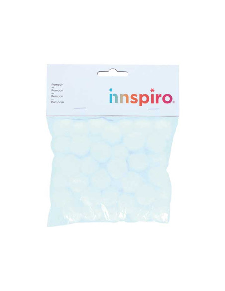BOLSA 50 POMPONES INNSPIRO DE POLIPROPILENO Ø25mm