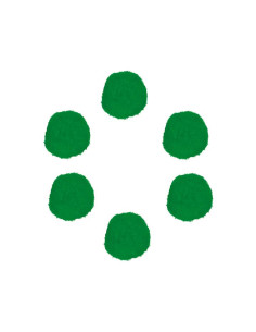 BOLSA 50 POMPONES INNSPIRO DE POLIPROPILENO Ø25mm