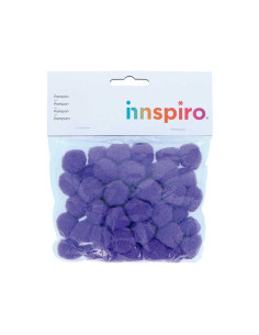 BOLSA 50 POMPONES INNSPIRO DE POLIPROPILENO Ø25mm 2