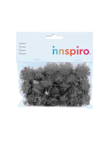 BOLSA 20 POMPONES BRILLANTES INNSPIRO Ø25mm