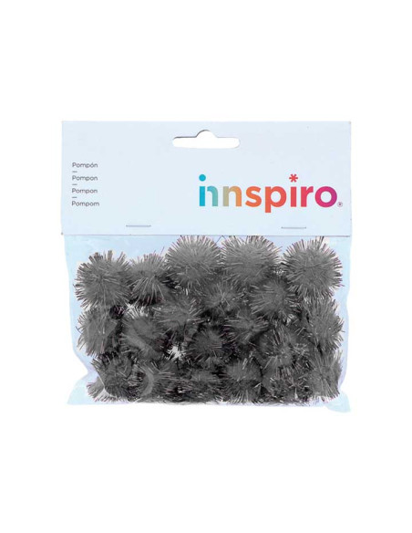 BOLSA 20 POMPONES BRILLANTES INNSPIRO Ø25mm