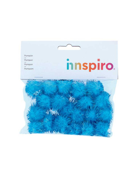 BOLSA 20 POMPONES BRILLANTES INNSPIRO Ø25mm