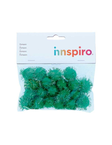 BOLSA 20 POMPONES BRILLANTES INNSPIRO Ø25mm