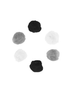 BOLSA 50 POMPONES ACRÍLICOS INNSPIRO Ø25mm CON TUBO