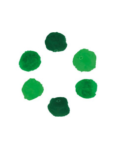 BOLSA 50 POMPONES ACRÍLICOS INNSPIRO Ø25mm CON TUBO