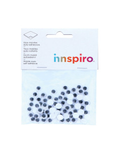 BOLSA 80 OJOS MÓVILES REDONDOS INNSPIRO ADHESIVOS Ø 8mm 2