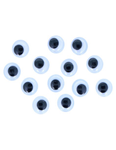 BOLSA 60 OJOS MÓVILES REDONDOS INNSPIRO ADHESIVOS Ø 12mm