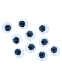 BOLSA 48 OJOS MÓVILES REDONDOS INNSPIRO ADHESIVOS Ø 15mm