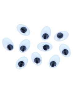 BOLSA 60 OJOS MÓVILES OVALADOS INNSPIRO ADHESIVOS 11x14mm