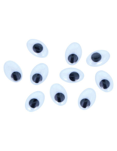 BOLSA 60 OJOS MÓVILES OVALADOS INNSPIRO ADHESIVOS 11x14mm