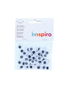 BOLSA 50 OJOS MÓVILES OVALADOS INNSPIRO ADHESIVOS 12x16mm 2