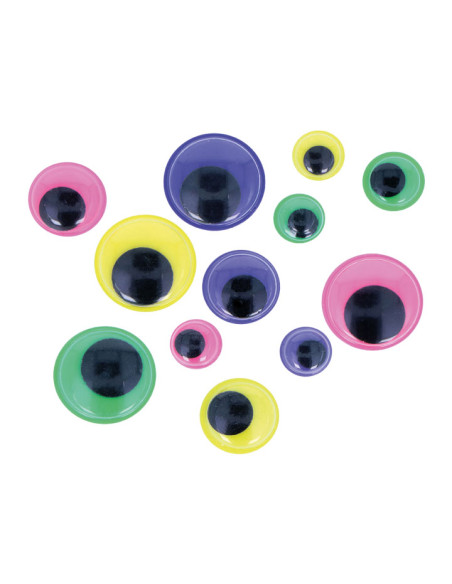 BOLSA 64 OJOS MÓVILES INNSPIRO ADHESIVOS SURTIDOS