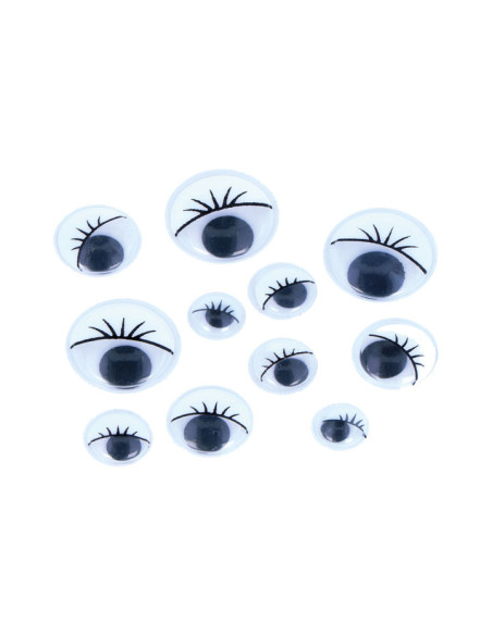 BOLSA 42 OJOS MÓVILES INNSPIRO ADHESIVOS CON PESTAÑAS