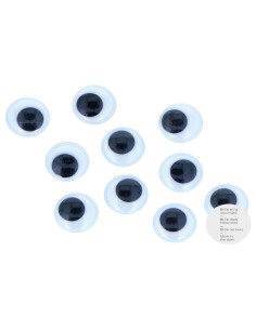 BOLSA 16 OJOS MÓVILES INNSPIRO ADHESIVOS FLUORESCENTES Ø15mm