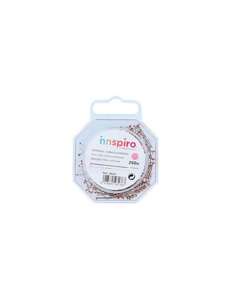 CAJA 250 ALFILERES INNSPIRO CON CABEZA