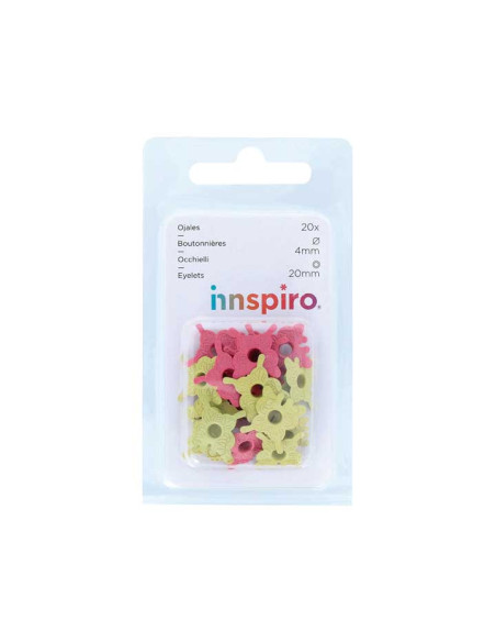 SET 20 OJALES INNSPIRO MARIPOSAS  20mm