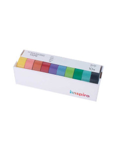 SET 10 CINTAS WASHI TAPE INNSPIRO LISOS BASICOS