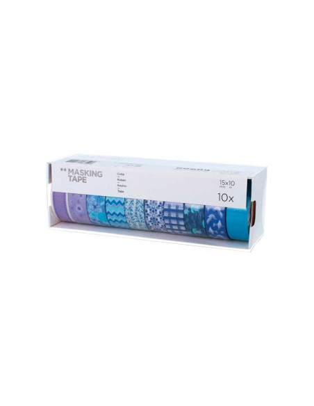 SET 10 CINTAS WASHI TAPE INNSPIRO SERIE ULTRAMAR