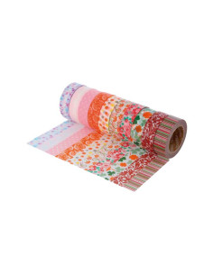 SET 10 CINTAS WASHI TAPE INNSPIRO SERIE FLORAL 2