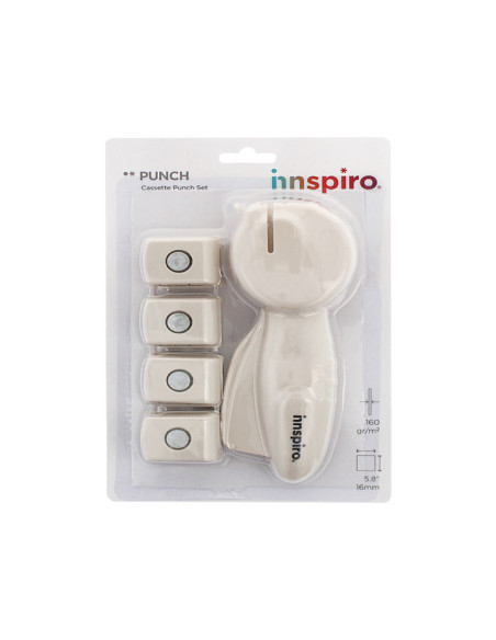 SET TROQUELADORA CASSETTE INNSPIRO  4 CARTUCHOS EMOTICONOS