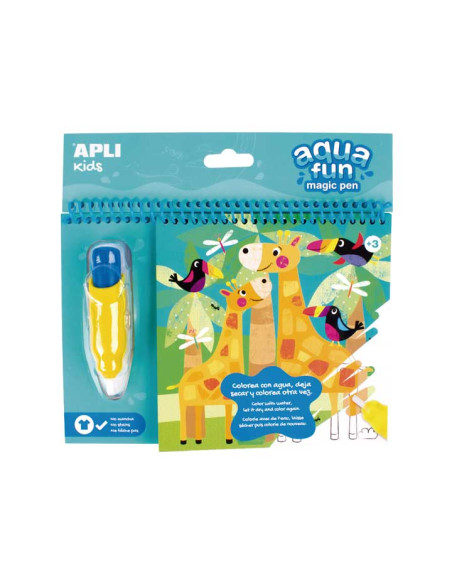 JUEGO EDUCATIVO APLI KIDS BLOC COLOREAR AQUA FUN JUNGLA