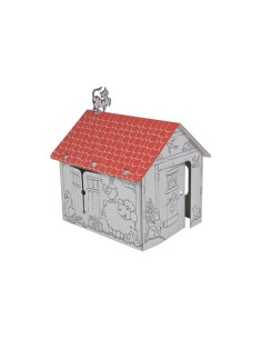 CASA DE CARTÓN COUNTRYSIDE PARA COLOREAR