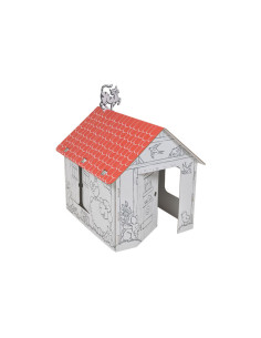 CASA DE CARTÓN COUNTRYSIDE PARA COLOREAR 2