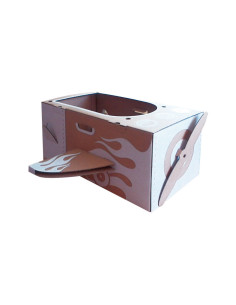 AVIÓN DE CARTÓN PARA COLOREAR