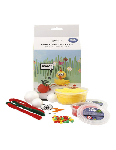 SET FUNNY FRIENDS EL POLLITO CHUCK Y WALLY EL GUSANO