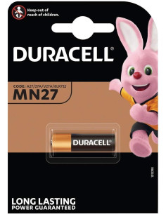 DURACELL PILAS ALCALINAS LR27 A27 12V BLISTER 1 2