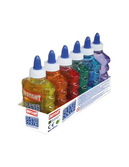 INSTANT COLA LÍQUIDA SUPERCLEAR PARA DECORACIÓN BOTELLA 180ML CSURTIDOS