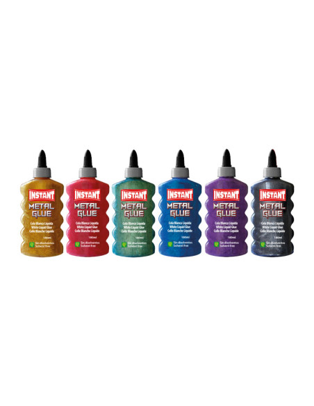 CAJA 6 BOTES COLA INSTANT METAL GLUE 180ml
