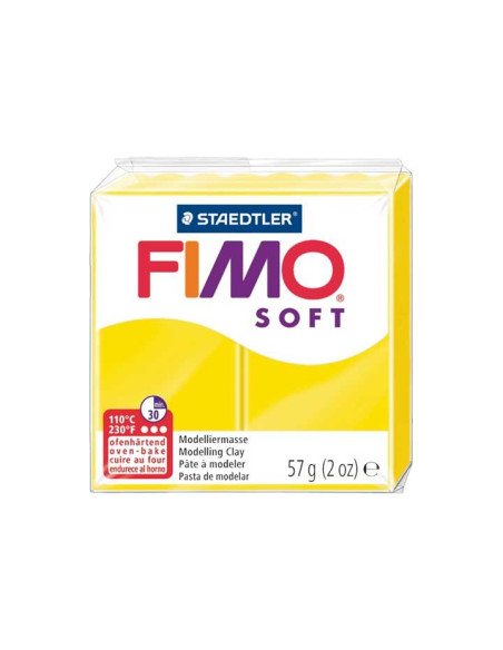 PASTA MODELAR FIMO SOFT AMARILLO LIMON 57 GR