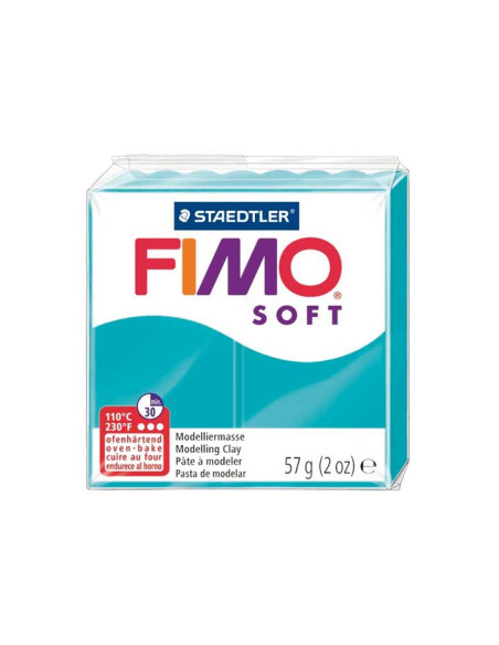 PASTA MODELAR FIMO SOFT VERDE MENTA 57 GR