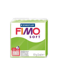 PASTA MODELAR FIMO SOFT VERDE MANZANA 57 GR