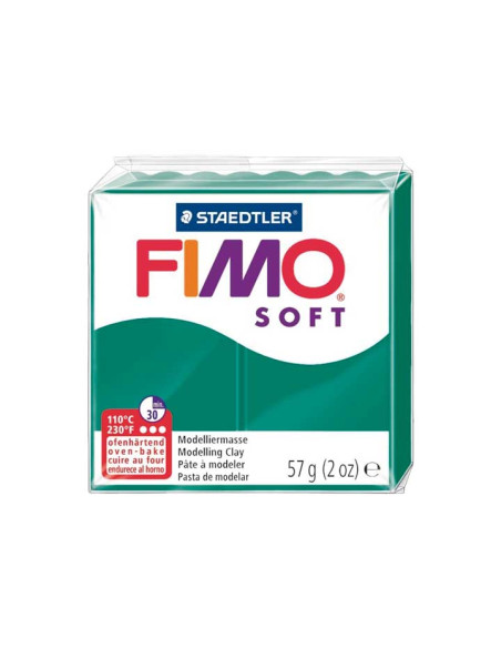 PASTA MODELAR FIMO SOFT ESMERALDA 57 GR
