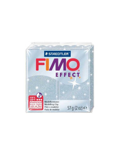 PASTA MODELAR FIMO EFFECT PLATA PURPURINA 57 GR