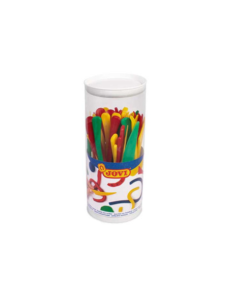 MODELADORES JOVI CUBO DE 48 MODELADORES DE PLASTICO SURTIDOS 3 MODELOS