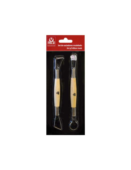 SET 2 VACIADORES DOBLES SIO-2 PARA MODELAR