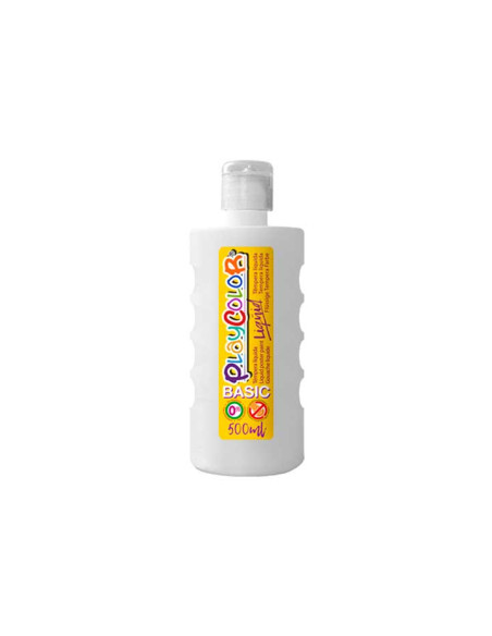 TEMPERA PLAYCOLOR LIQÜID LIQUIDA 500 ml botella BLANCO