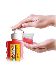 BASKET 6 BOTELLAS TÉMPERA LÍQUIDA PLAYCOLOR 500ml SURTIDAS