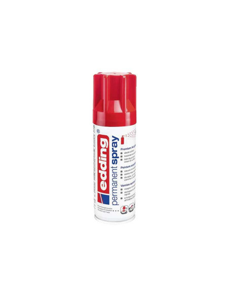 PINTURA ACRILICA EDDING PERMANENT SPRAY 200 ml ROJO TRAFICO BRILLO