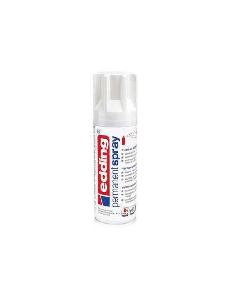 PINTURA ACRILICA EDDING PERMANENT SPRAY 200 ml BLANCO TRAFICO BRILLO